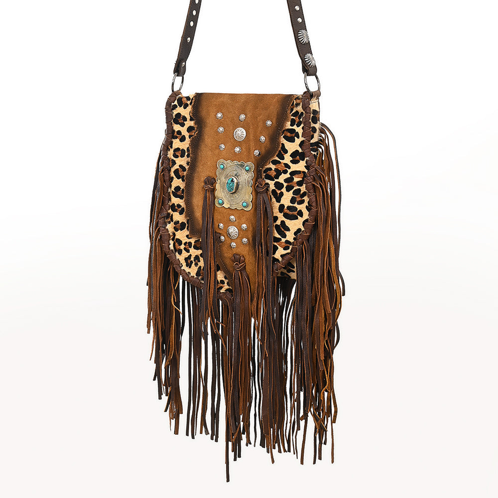 American Darling Crossbody Hair On Genuine Leather Women Bag Western Handbag Purse | for Cute
