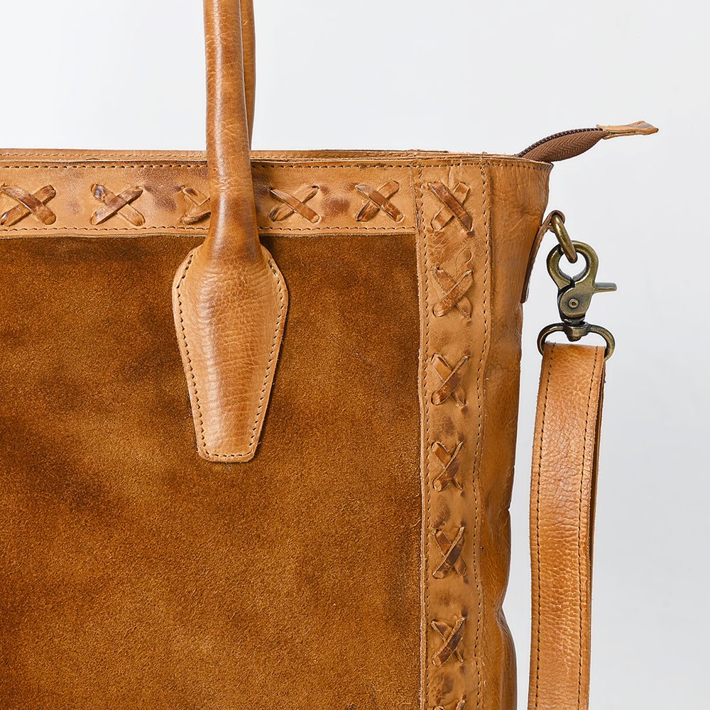 Never Mind Tote Bag Genuine Western Leather Women Bag
