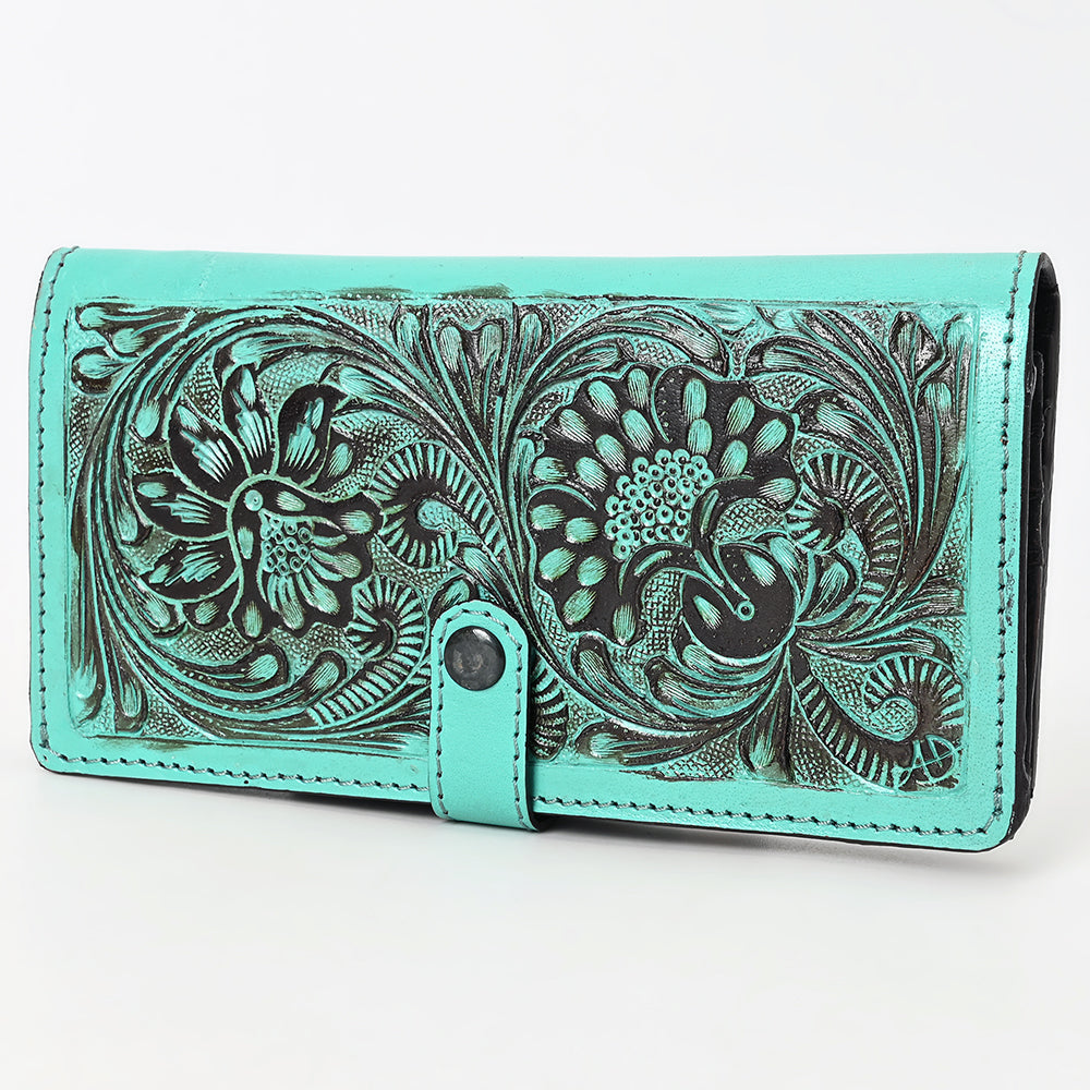 American Darling Clutch Beautifully Hand Tooled Genuine Leather women bag western handbag purse