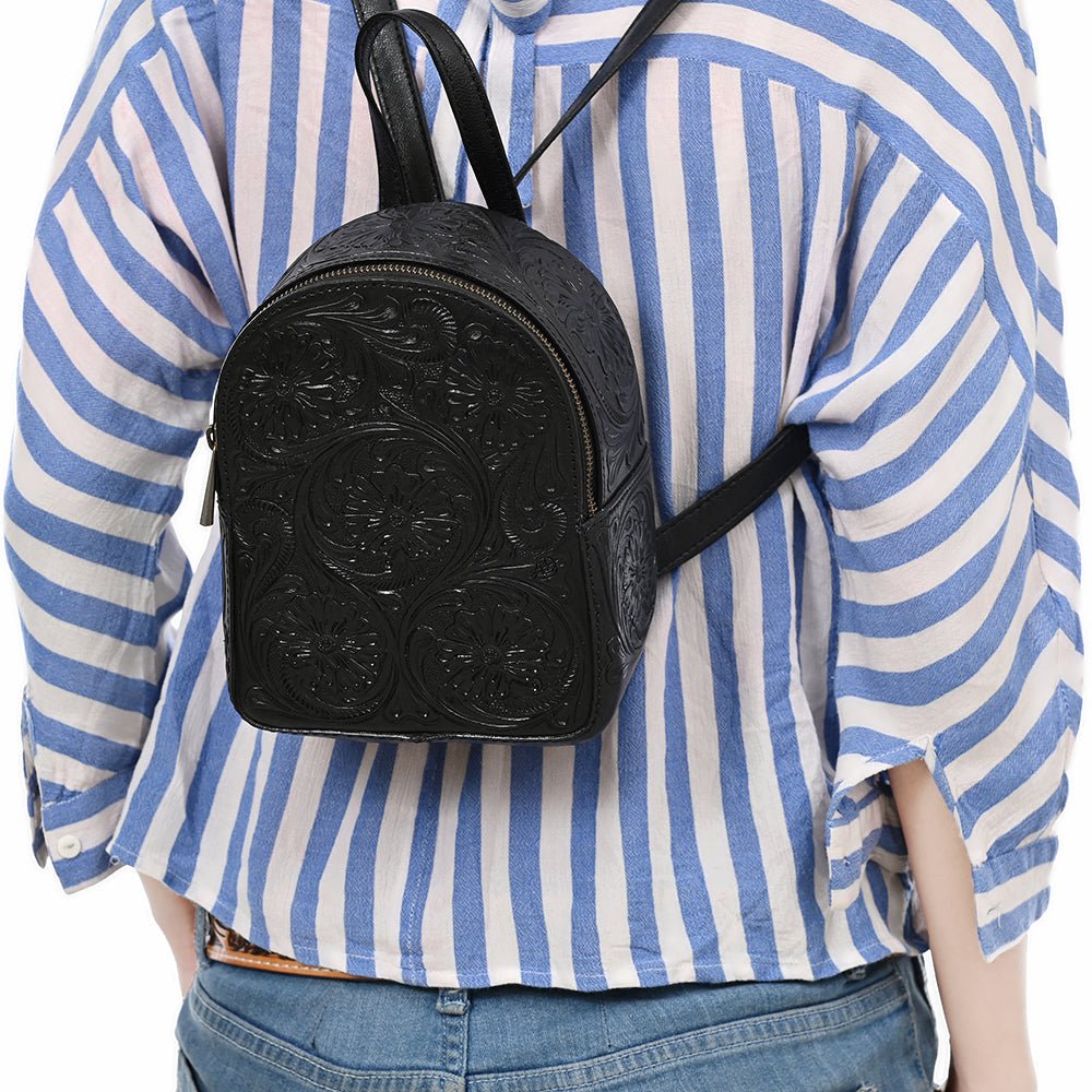 American Darling Backpack Hand Tooled Genuine Leather