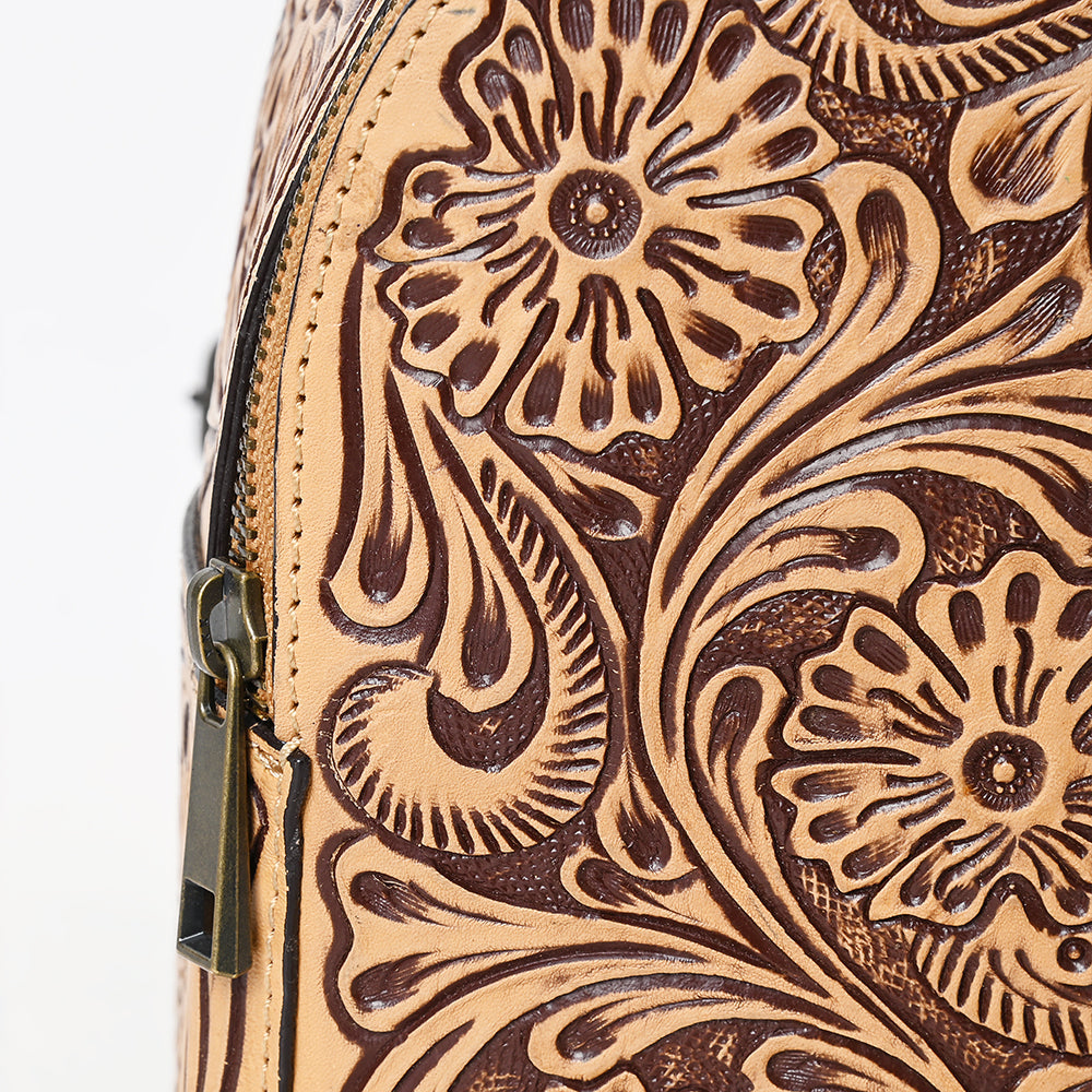 American Darling Wristlet Beautifully Hand Tooled Genuine Leather
