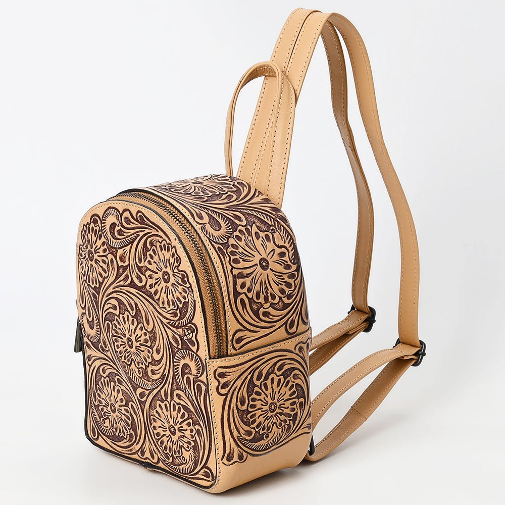 American Darling Backpack Hand Tooled Genuine Leather