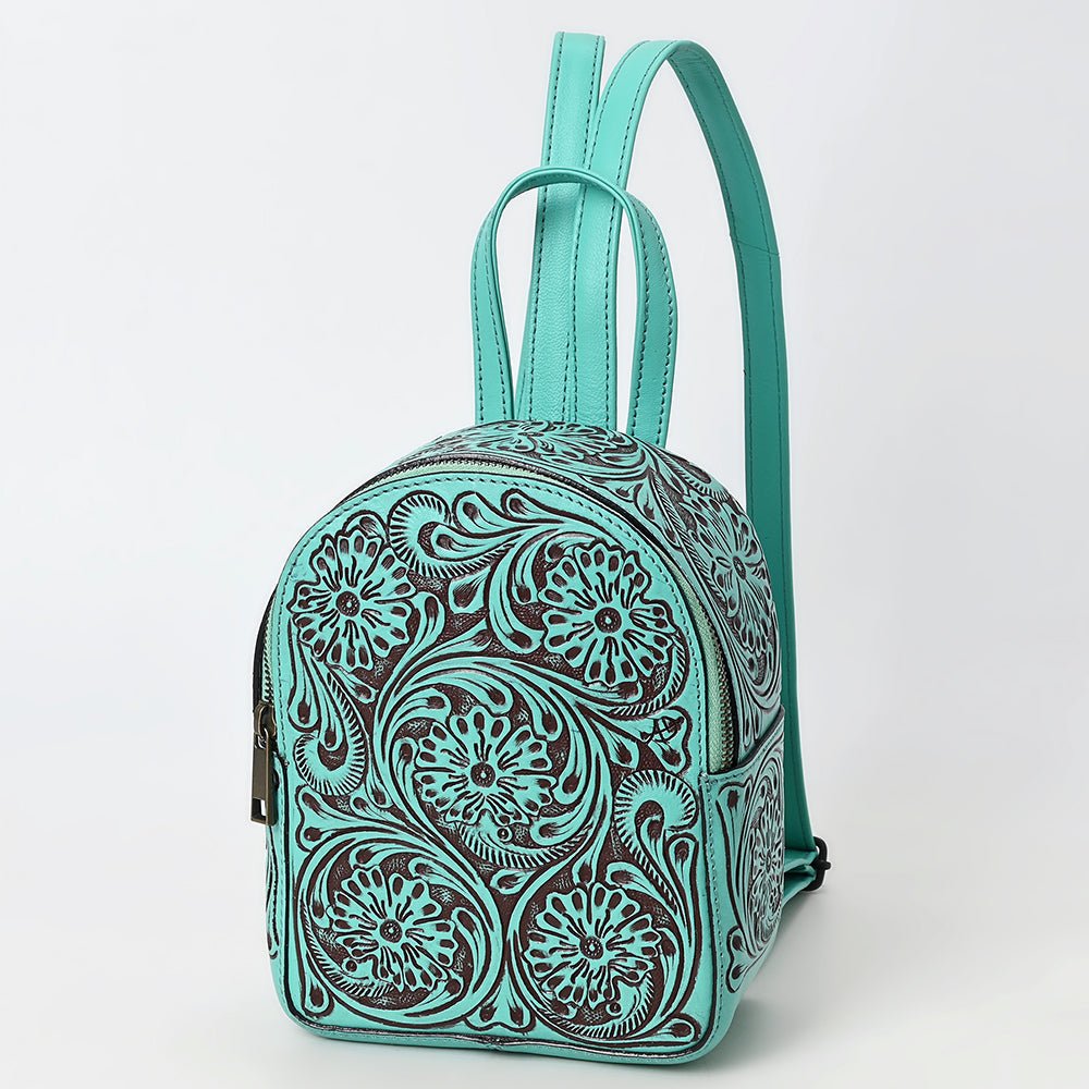 American Darling Backpack Hand Tooled Genuine Leather