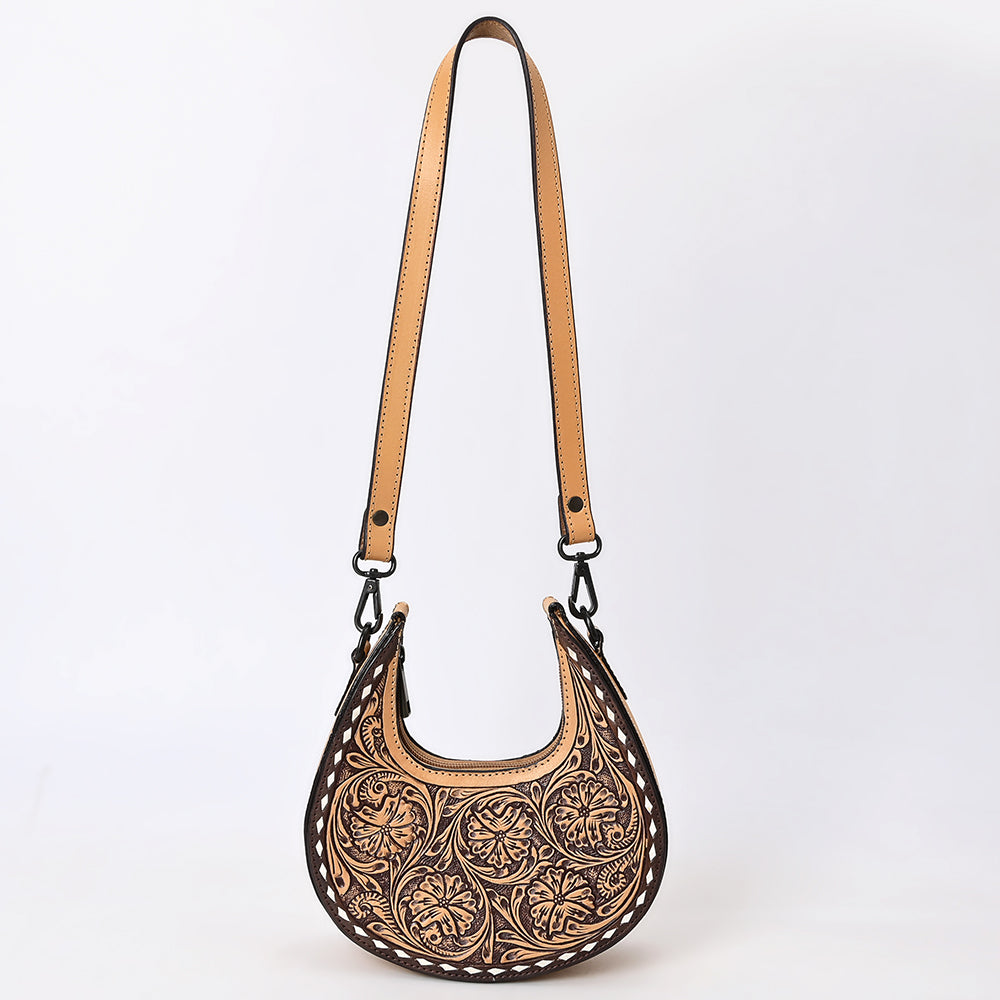 American Darling Crossbody Beautifully Hand Tooled Genuine Leather