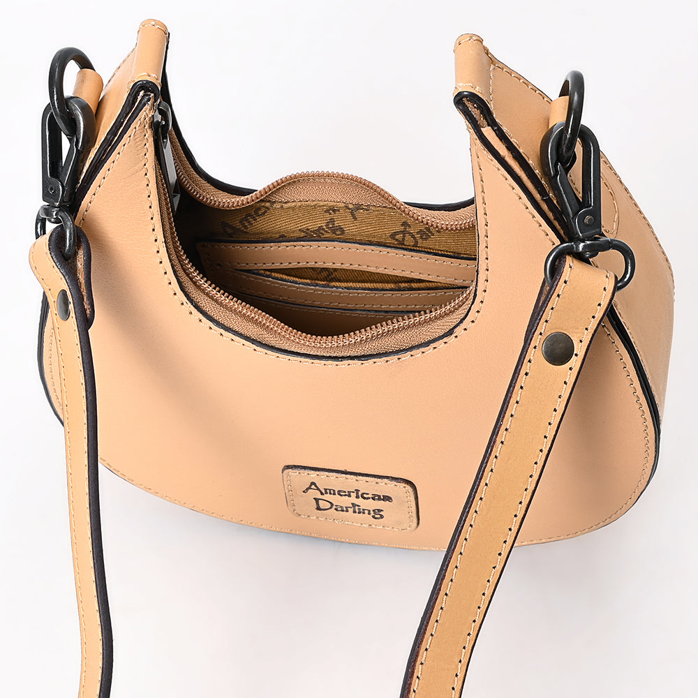 American Darling Crossbody Beautifully Hand Tooled Genuine Leather