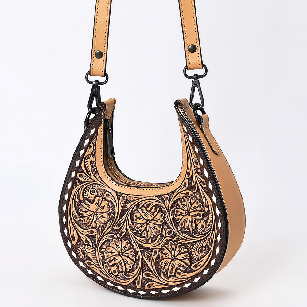 American Darling Crossbody Beautifully Hand Tooled Genuine Leather