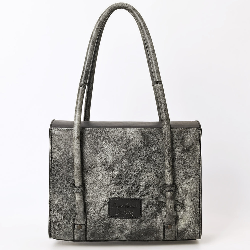 American Darling Briefcase Hand Tooled Hair-on Genuine Leather