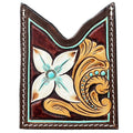 American Darling Card-Holder Hand Tooled Genuine Leather
