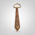 American Darling Leather Tie Hand Tooled Floral Carved Vegetable-Tanned American Genuine Leather Western Necktie