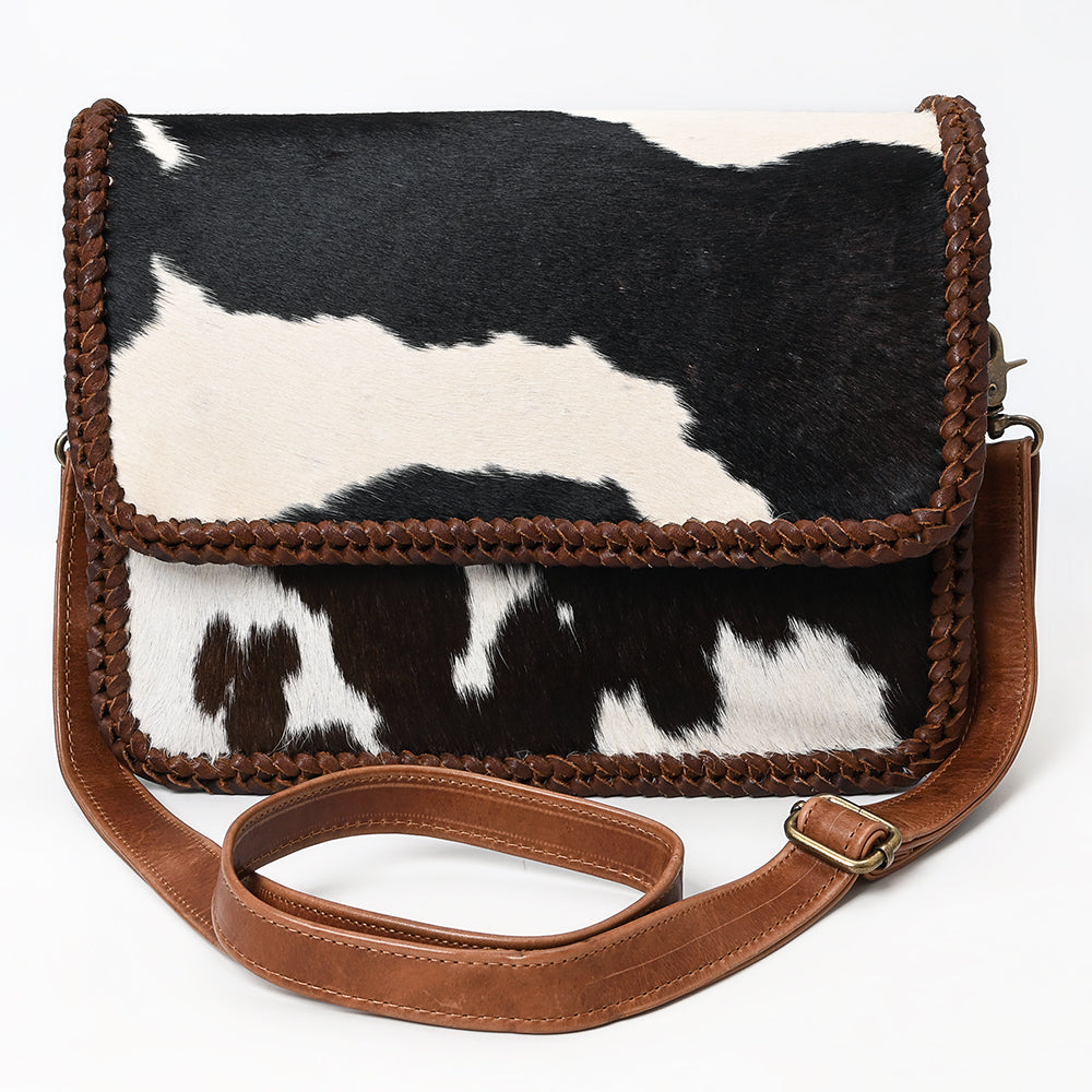 American Darling Hair-On Genuine Leather Crossbody Bag