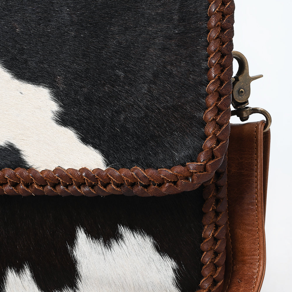American Darling Hair-On Genuine Leather Crossbody Bag