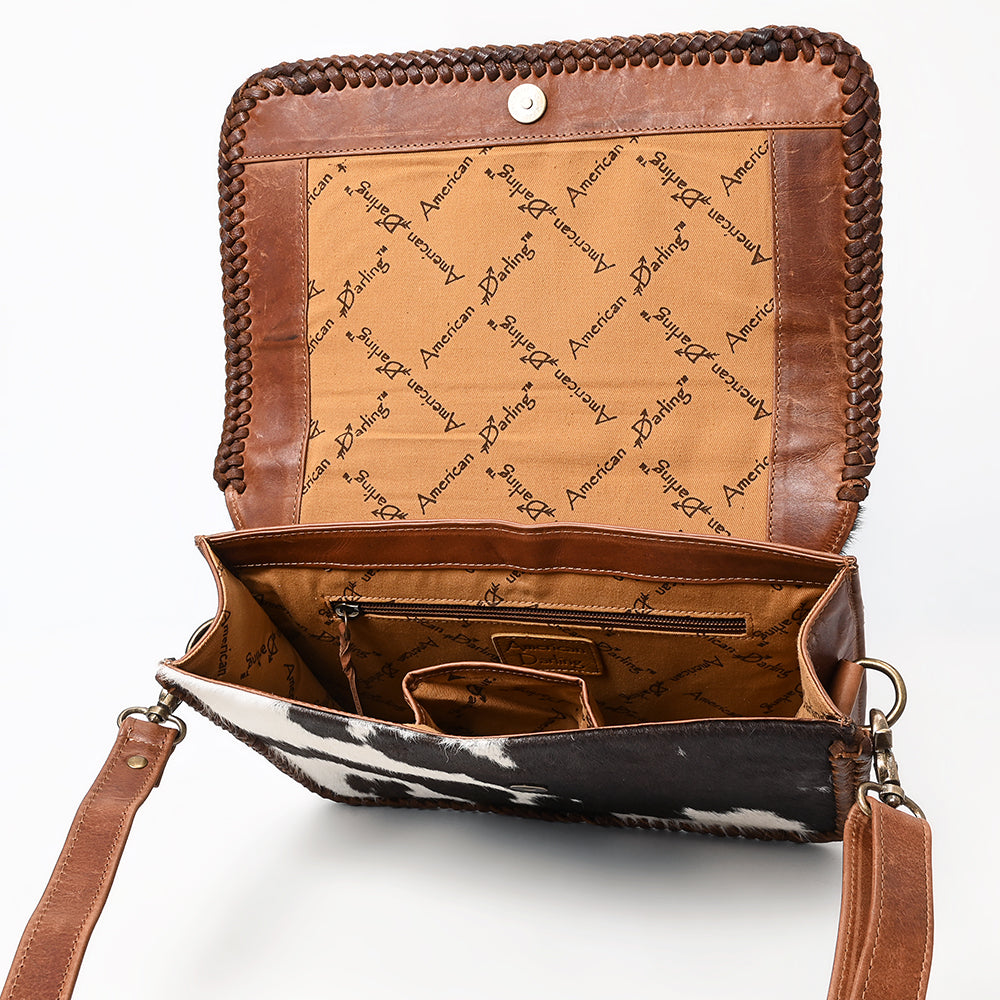 American Darling Hair-On Genuine Leather Crossbody Bag