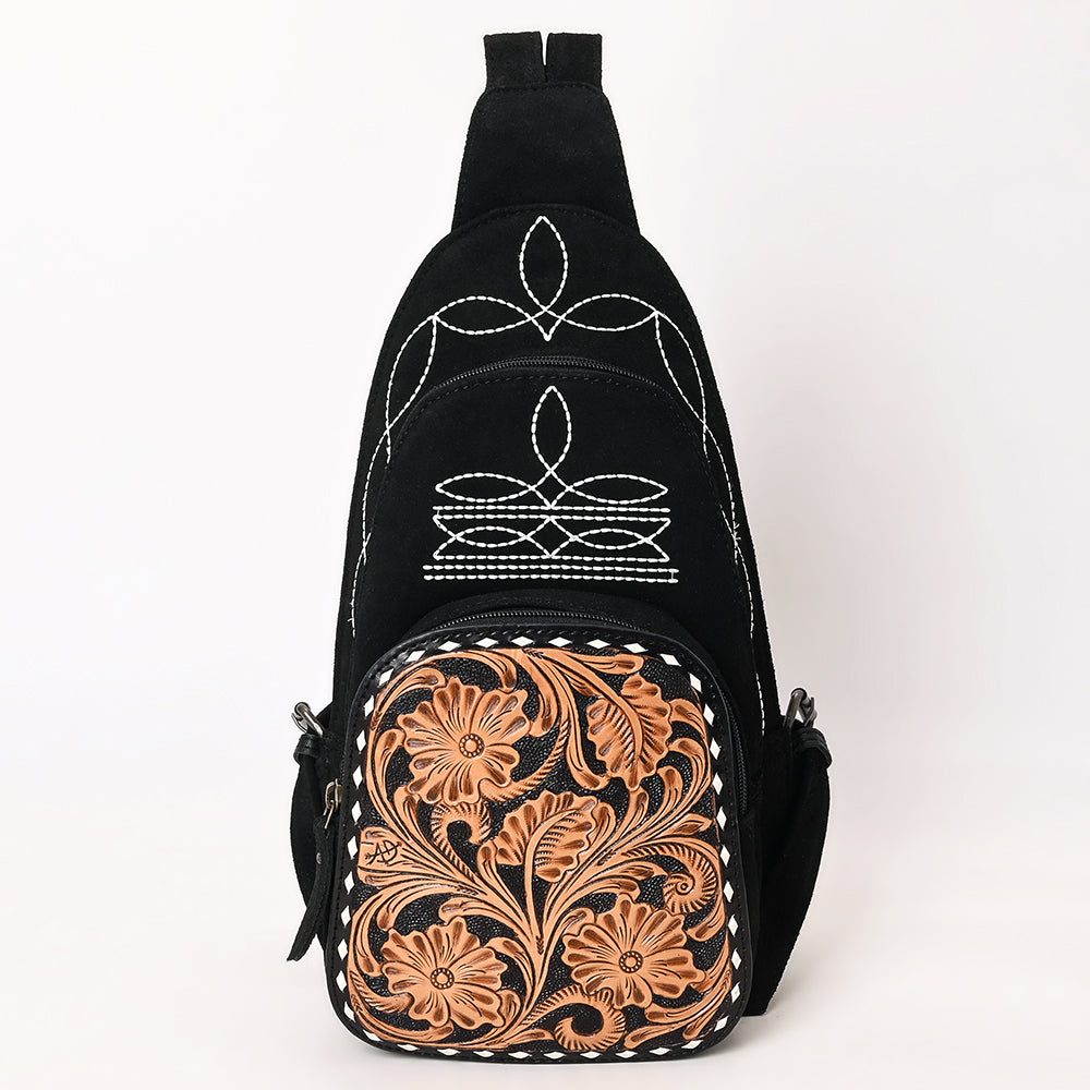 American Darling Sling Hand Tooled Genuine Leather