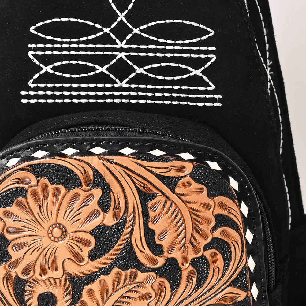 American Darling Sling Hand Tooled Genuine Leather