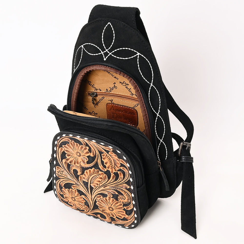 American Darling Sling Hand Tooled Genuine Leather