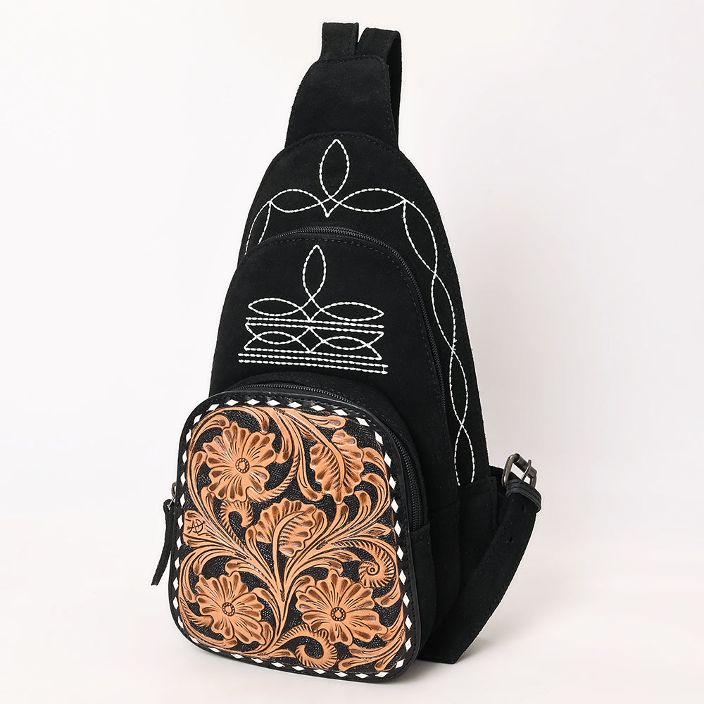 American Darling Sling Hand Tooled Genuine Leather