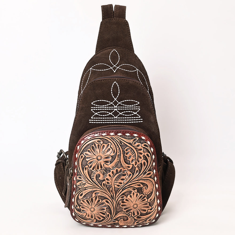 American Darling Sling Hand Tooled Genuine Leather