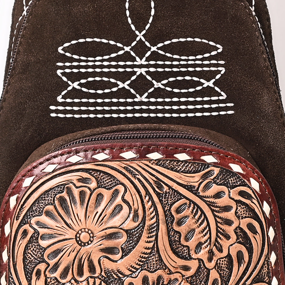 American Darling Sling Hand Tooled Genuine Leather