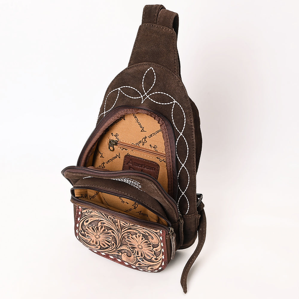 American Darling Sling Hand Tooled Genuine Leather