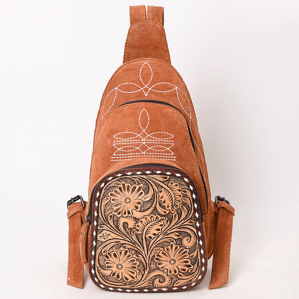 American Darling Sling Hand Tooled Genuine Leather