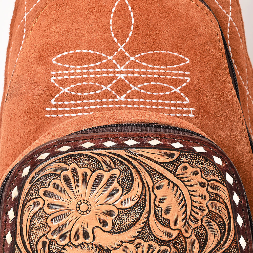 American Darling Sling Hand Tooled Genuine Leather