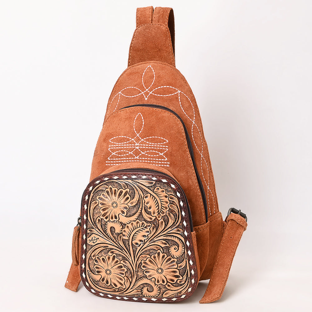 American Darling Sling Hand Tooled Genuine Leather