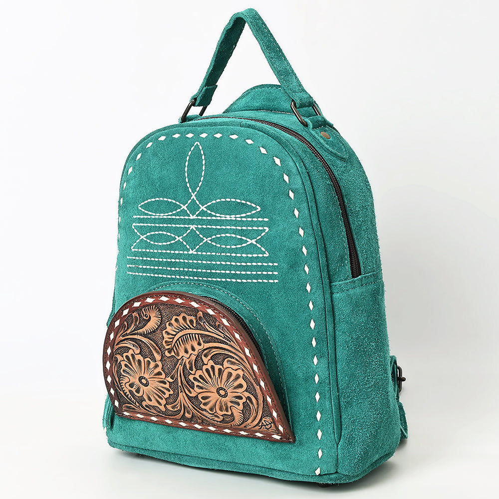 American Darling Backpack Hand Tooled Genuine Leather