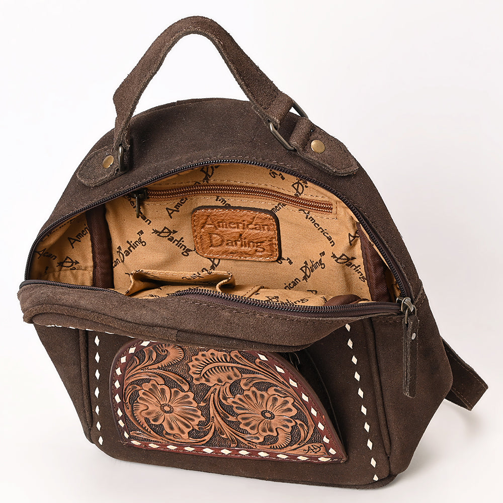 American Darling Backpack Hand Tooled Genuine Leather