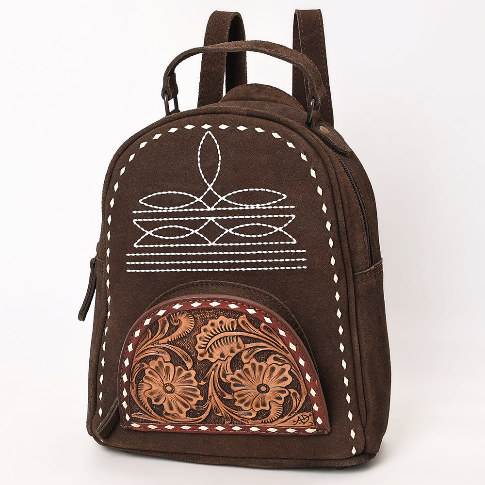 American Darling Backpack Hand Tooled Genuine Leather