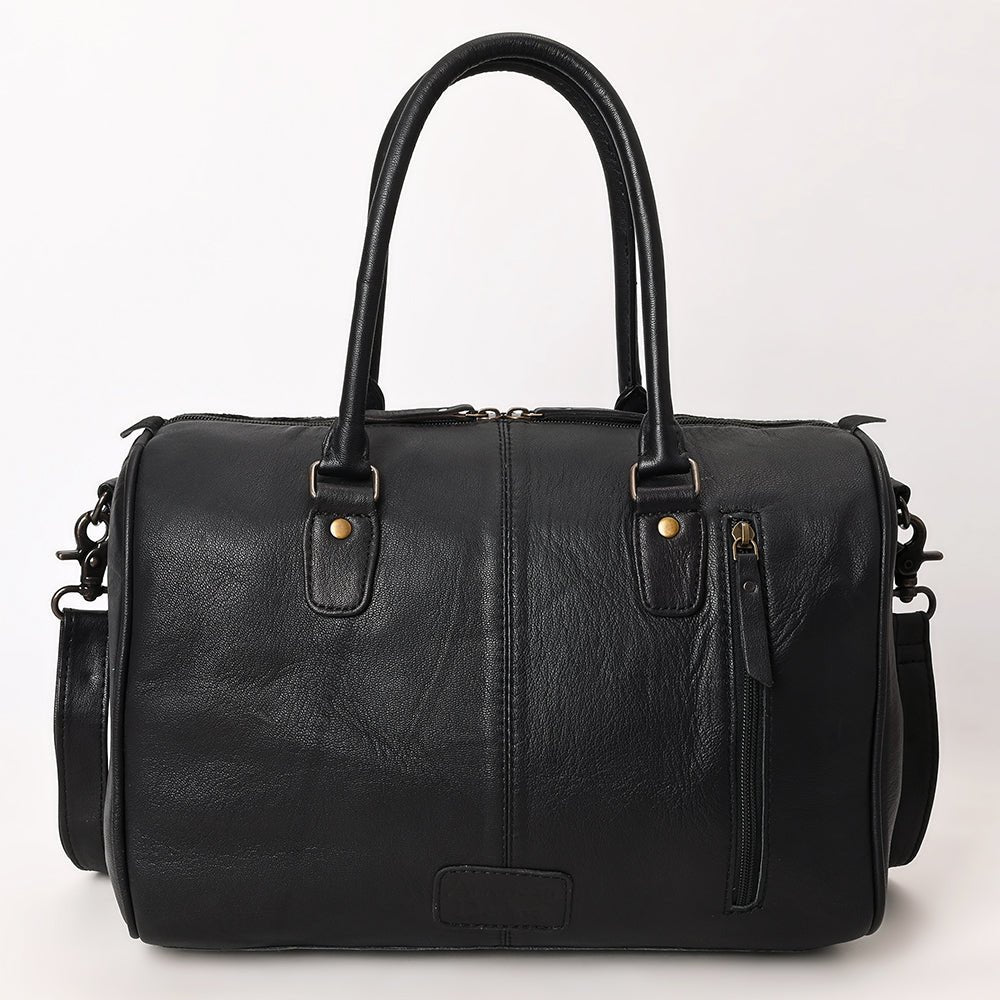American Darling Western Leather Crocodile Embossed Speedy Bag | Premium Genuine Leather Travel Duffel Bag