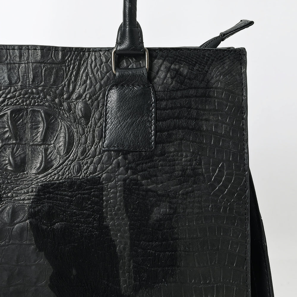 American Darling Tote Crocodile Embossed Genuine Leather Women Bag Western Handbag Purse | Travel Bags College Casual