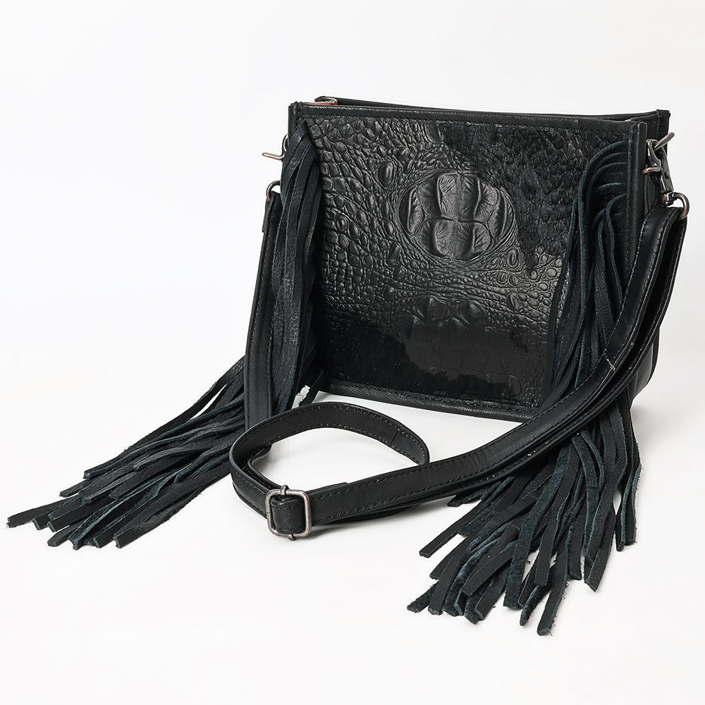 American Darling Crossbody Crocodile Embossed Genuine Leather