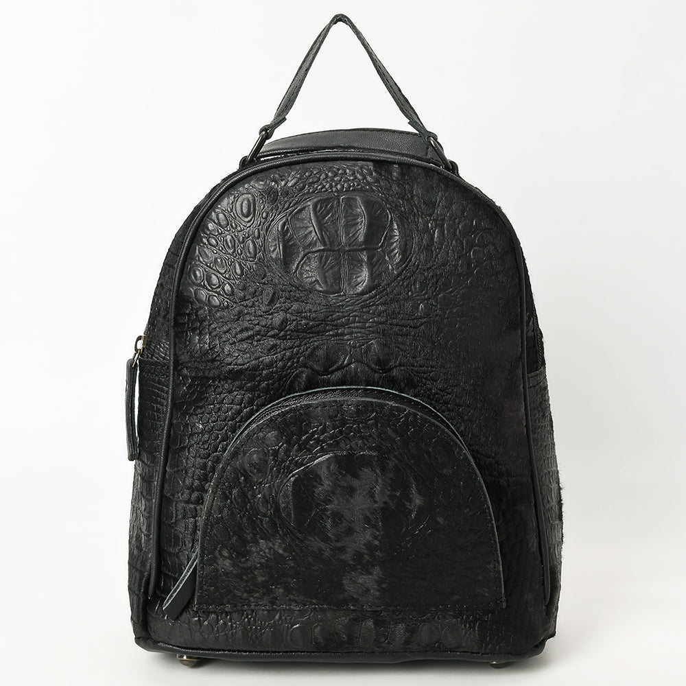 American Darling Backpack Crocodile Embossed Genuine Leather