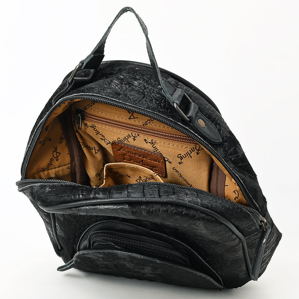 American Darling Backpack Crocodile Embossed Genuine Leather