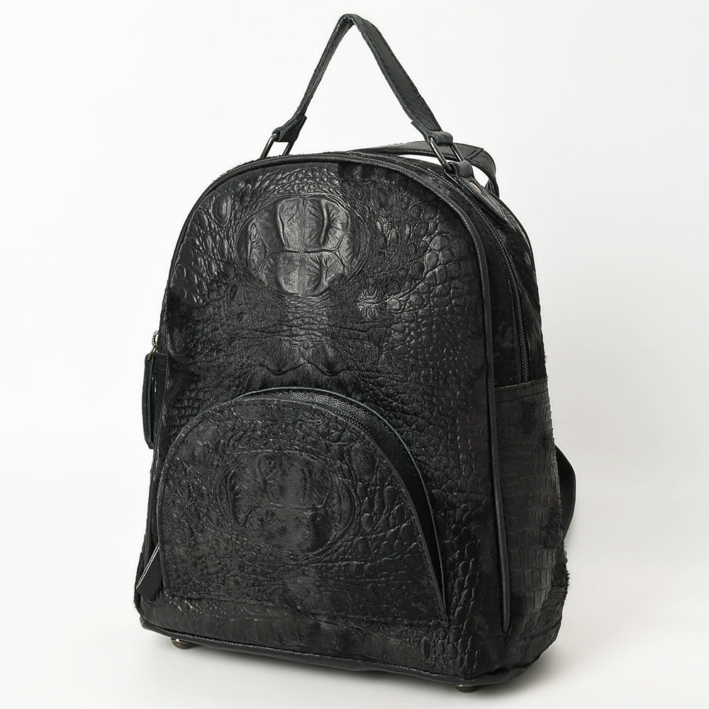 American Darling Backpack Crocodile Embossed Genuine Leather