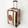 American Darling Travel Case Beautifully Hand Tooled Hair-On Genuine Leather