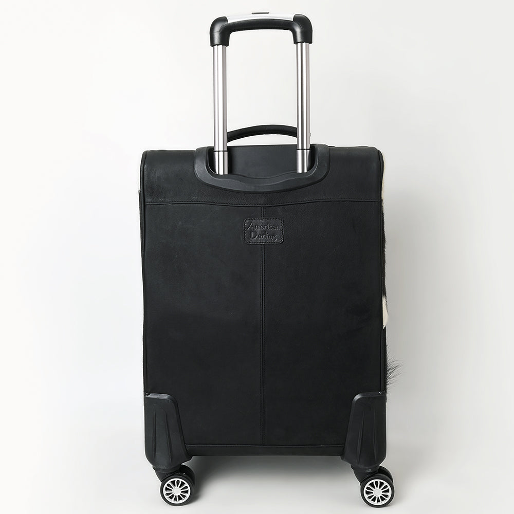American Darling Travel Case Beautifully Hand Tooled Hair-On Genuine Leather