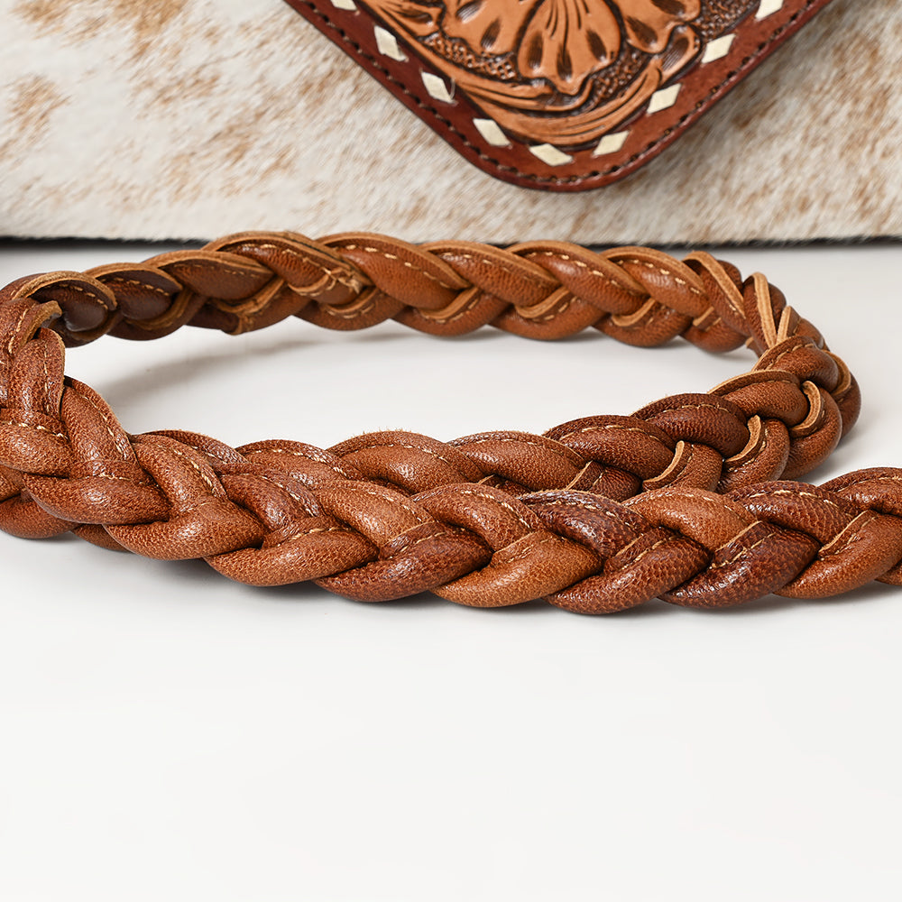 American Darling Envelope Hand Tooled Hair-On Genuine Leather Women Western Handbag | Bag for Purse
