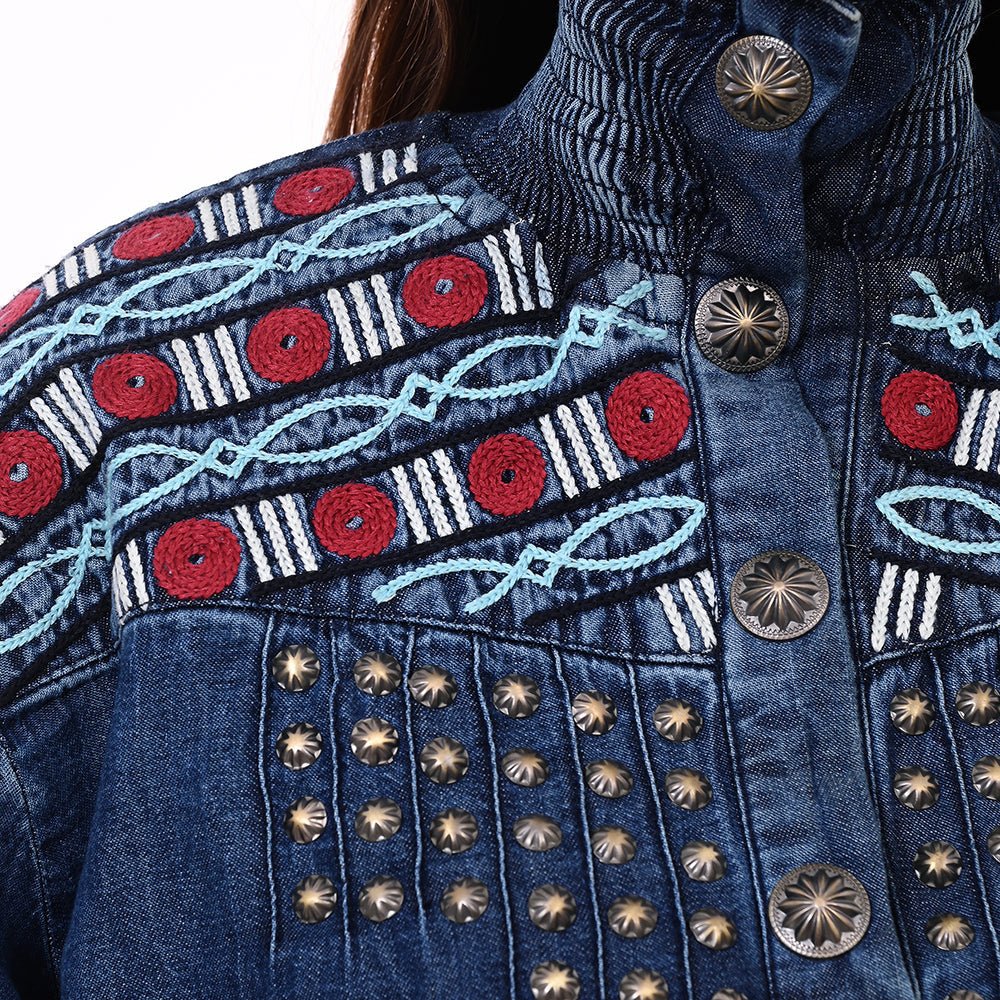 Denim Women shirt Jacket Dress Tunic Ladies Girl Top