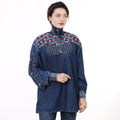 Denim Women shirt Jacket Dress Tunic Ladies Girl Top