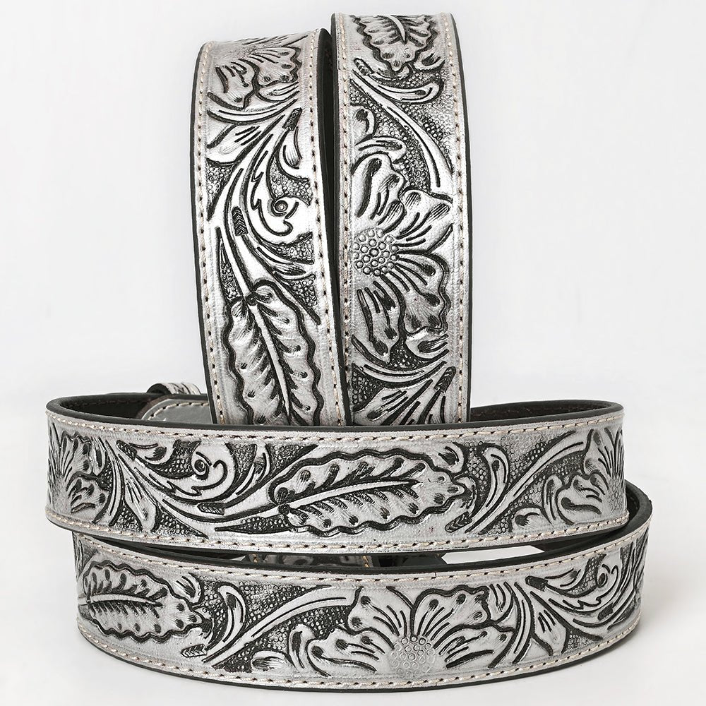 American Darling Belt Beautifully Hand Tooled Leather Unisex | Western Handcrafted