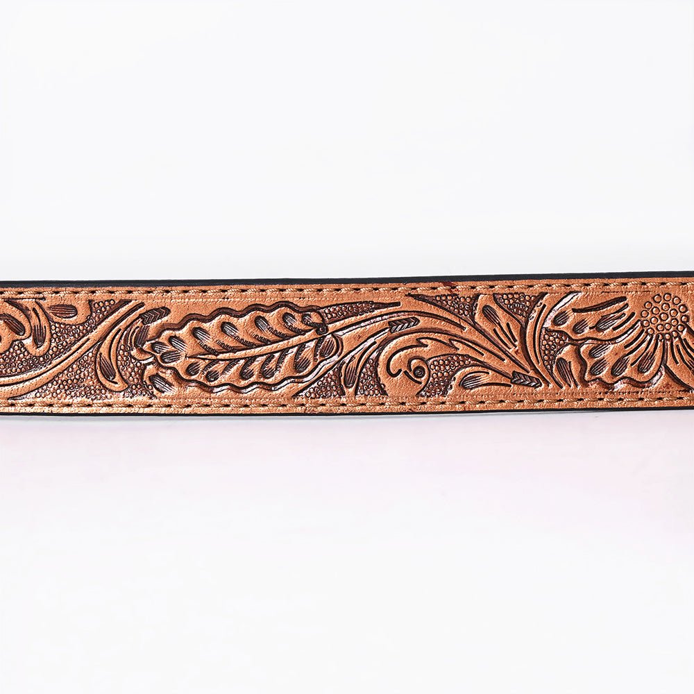 American Darling Belt Beautifully Hand Tooled Leather Unisex | Western Handcrafted