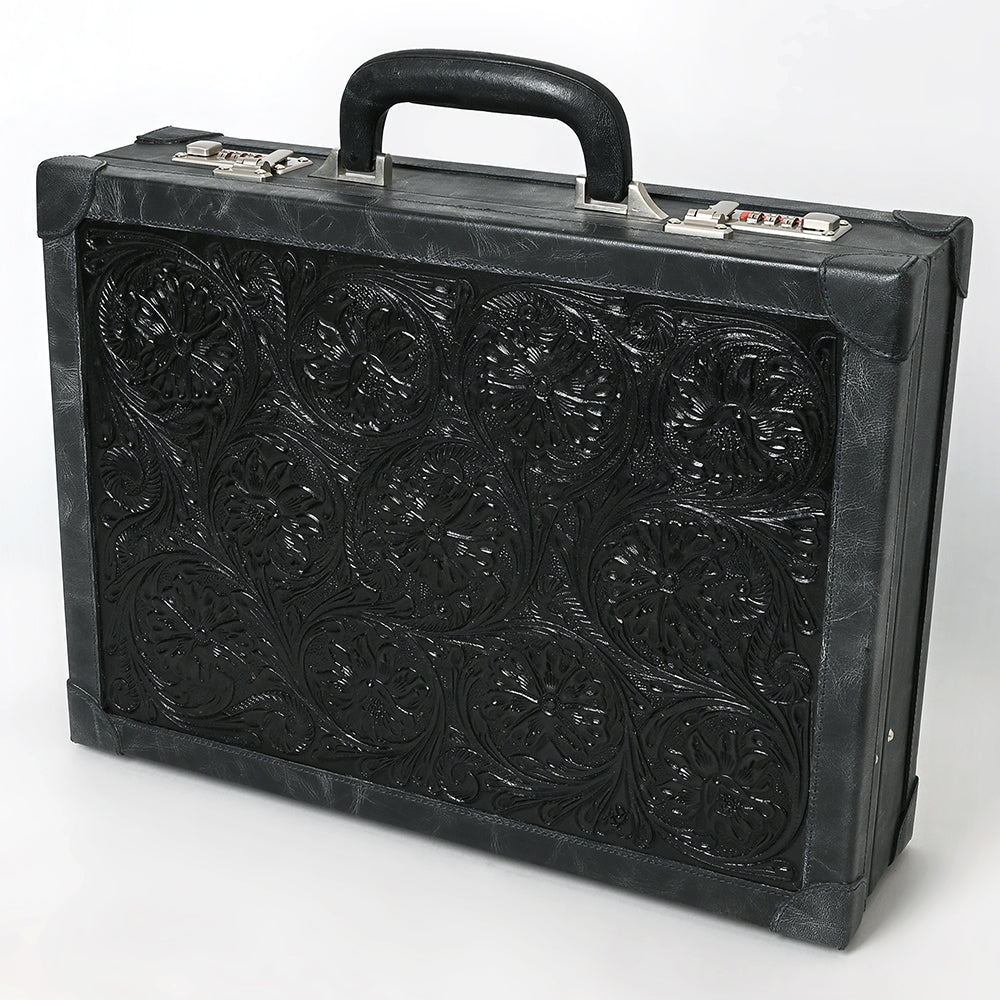 American Darling Jewelry Case Hand Tooled Genuine Leather Women Bag Western Handbag Purse |Briefcase