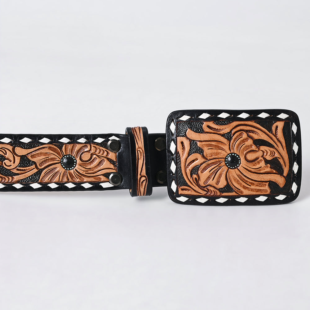 American Darling Beautifully Hand tooled Leather Unisex Belt| Western Belt | Handcrafted