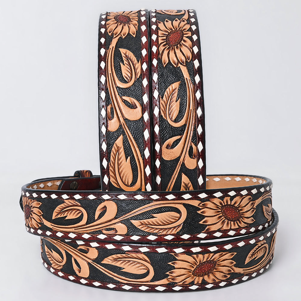 American Darling Beautifully Hand tooled Leather Unisex Belt| Western Belt | Handcrafted