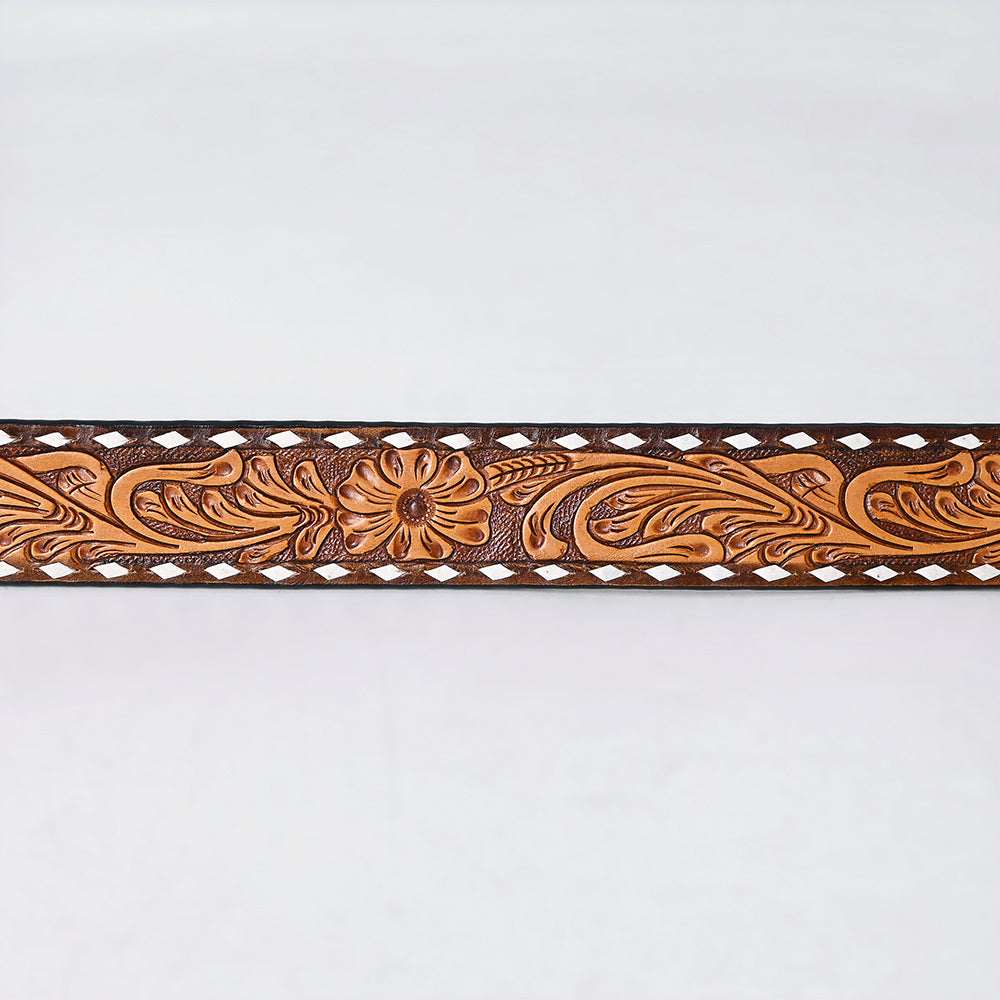 American Darling Beautifully Hand tooled Leather Unisex Belt| Western Belt | Handcrafted