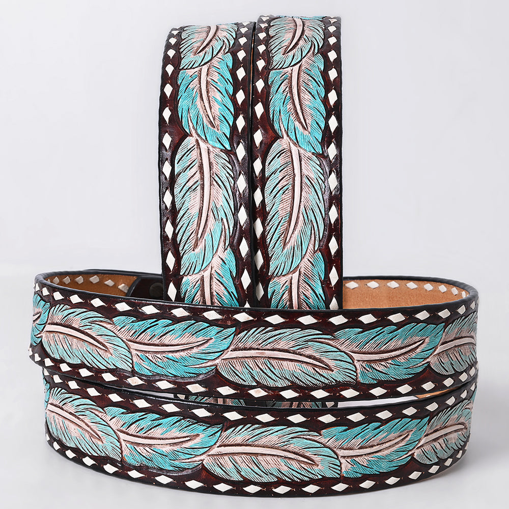American Darling Beautifully Hand tooled Leather Unisex Belt| Western Belt | Handcrafted