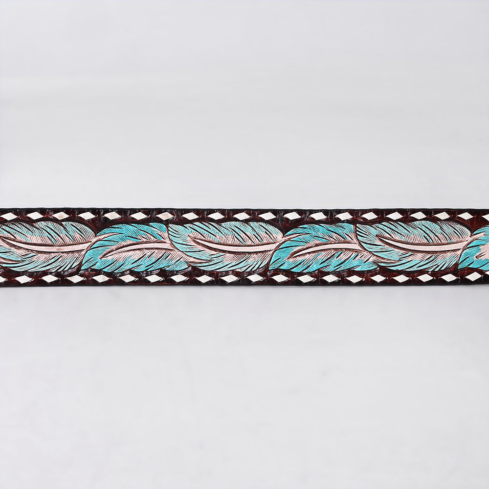 American Darling Beautifully Hand tooled Leather Unisex Belt| Western Belt | Handcrafted