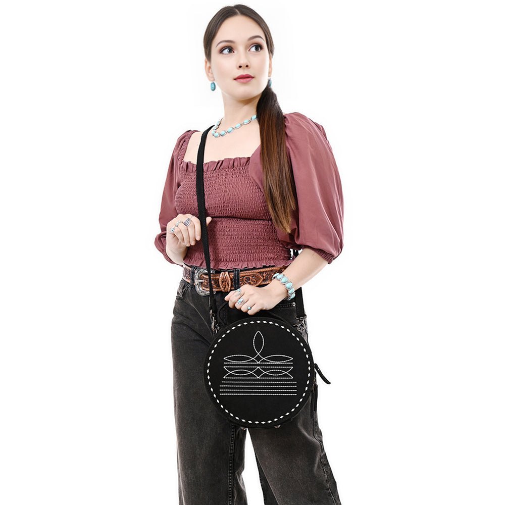 American Darling Canteen Genuine Suede Leather