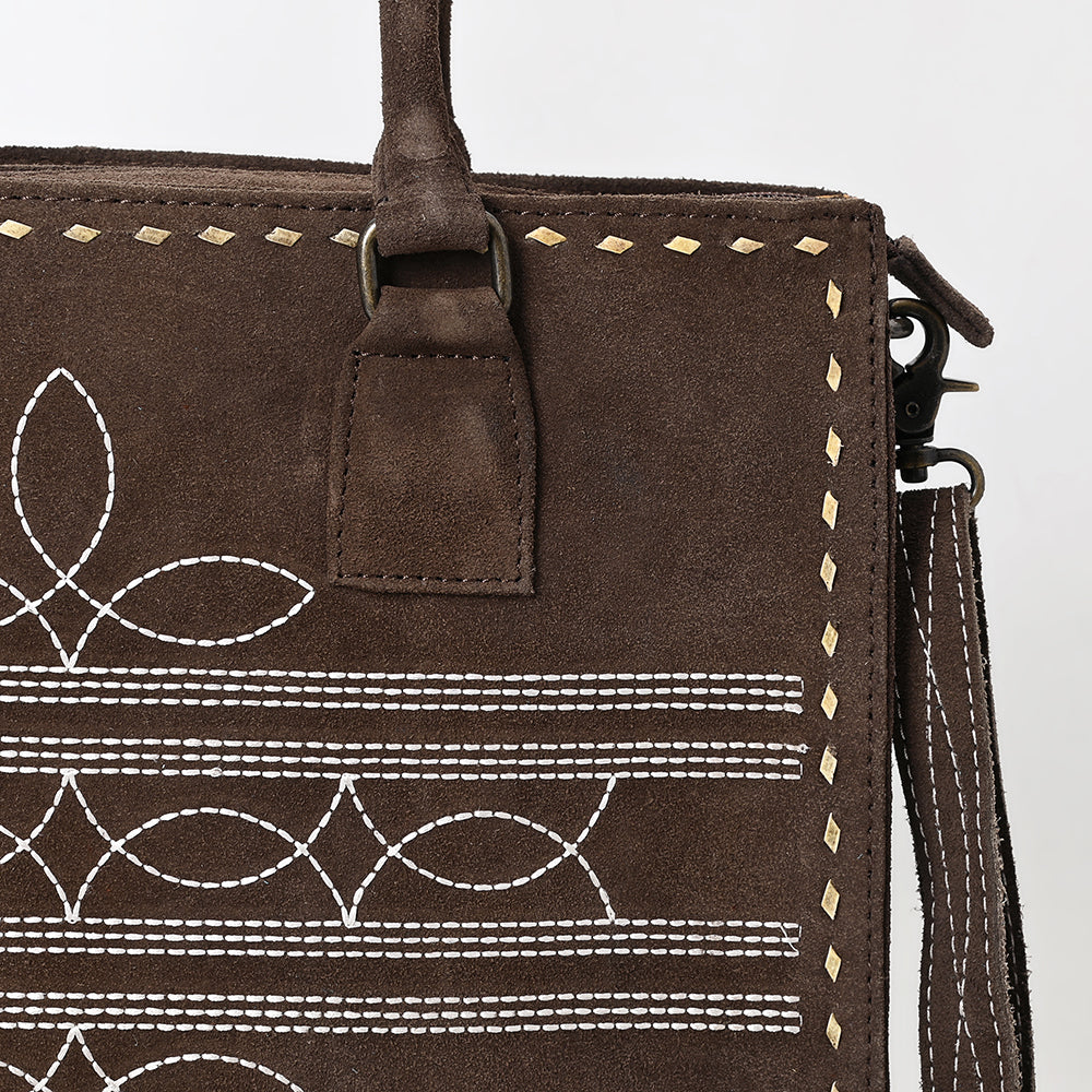 American Darling Tote Genuine Suede Leather